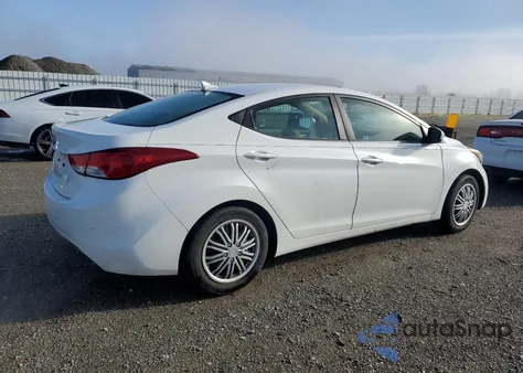 2012 Hyundai Elantra Gls z USA, uszkodzony, nr VIN 5NPDH4AE0CH069368